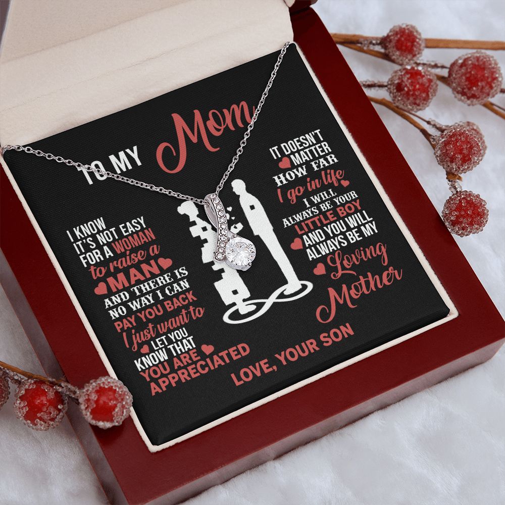 Mom Necklace Mothers Day Gift From Son To My Mom Forevere Love Necklace Gift Mom Alluring Beauty Necklace