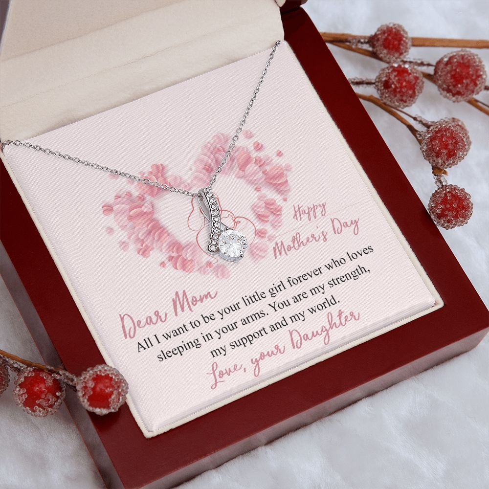 Mom Necklace Gifts for Mom from Daughter to Mom Gifts for Mothers Day from Daughter, To My Mom Necklace from Daughter to Mom Birthday Gifts Necklace with Message Card and Gift Box25 Alluring Beauty Necklace