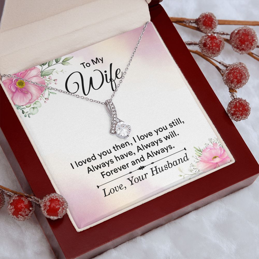 Birthday Gifts For Wife, Necklace Gifts For Wife From Husband, To My Wife Jewelry For Women , To My Wife Necklace  from Husband Wedding Anniversary Present For Wife, Beautiful Wife Jewelry Christmas27 Alluring Beauty Necklace