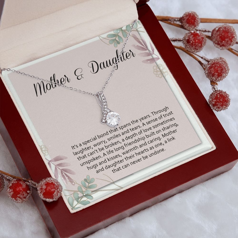 Mom Necklace Gifts for Mom from Daughter to Mom Gifts for Mothers Day from Daughter, To My Mom Necklace from Daughter to Mom Birthday Gifts Necklace with Message Card and Gift Box2245 Alluring Beauty Necklace