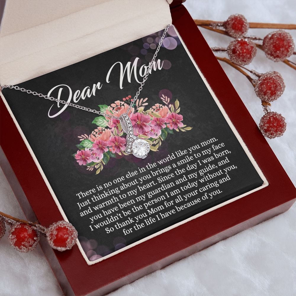 To My Mom Necklace, Mothers Day Gift From Daughter, Mom Gifts Idea, Mothers Day Necklace From Daughter, Mothers Day Gift From Son, Gift For Mom From Son, Mothers Day Jewelry Box Alluring Beauty Necklace