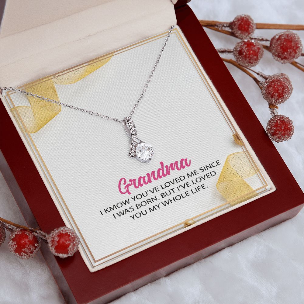 To My Grandma Necklace, Gift for Grandmother Necklace, Mothers Day Gift For Grandma Nana, Grandma Jewelry From Grandchildren GrandKids , Jewelry Box Gift For Grandma Grandmother12 Alluring Beauty Necklace
