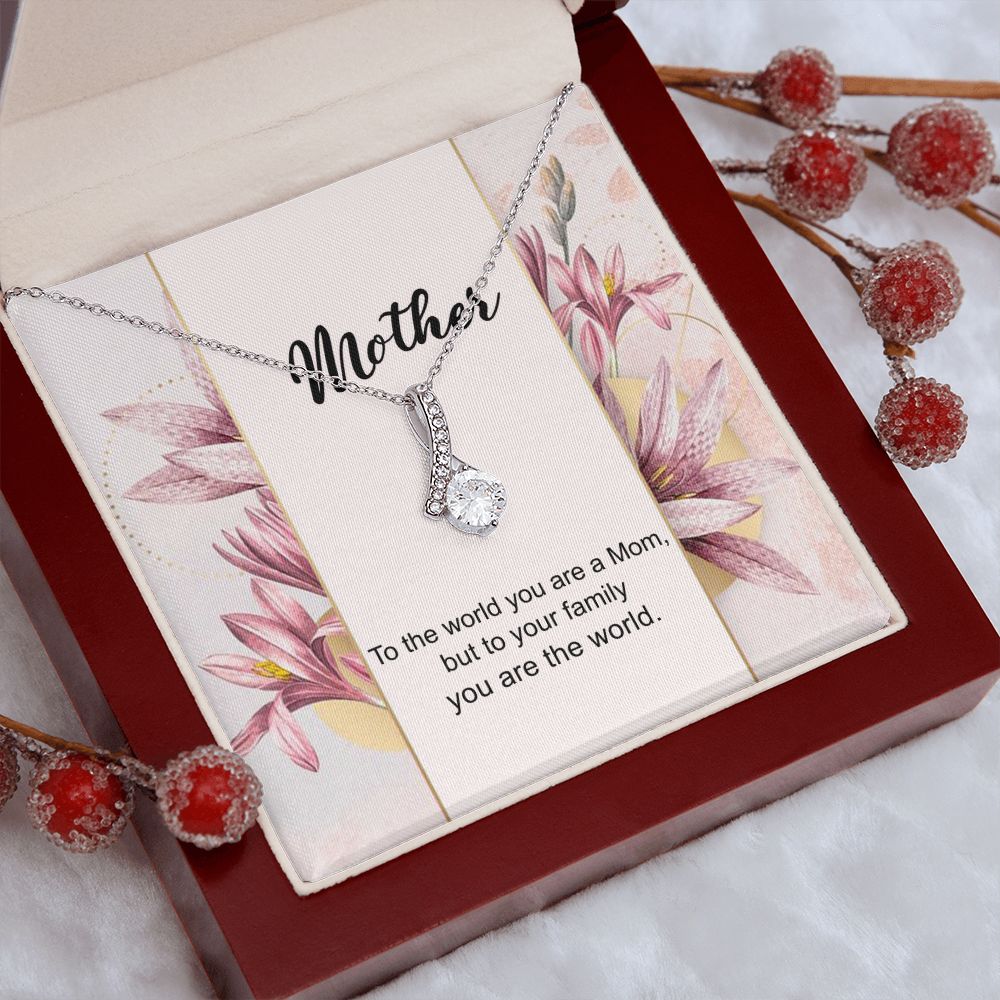Mom Necklace Gifts for Mom from Daughter to Mom Gifts for Mothers Day from Daughter, To My Mom Necklace from Daughter to Mom Birthday Gifts Necklace with Message Card and Gift Box7 Alluring Beauty Necklace