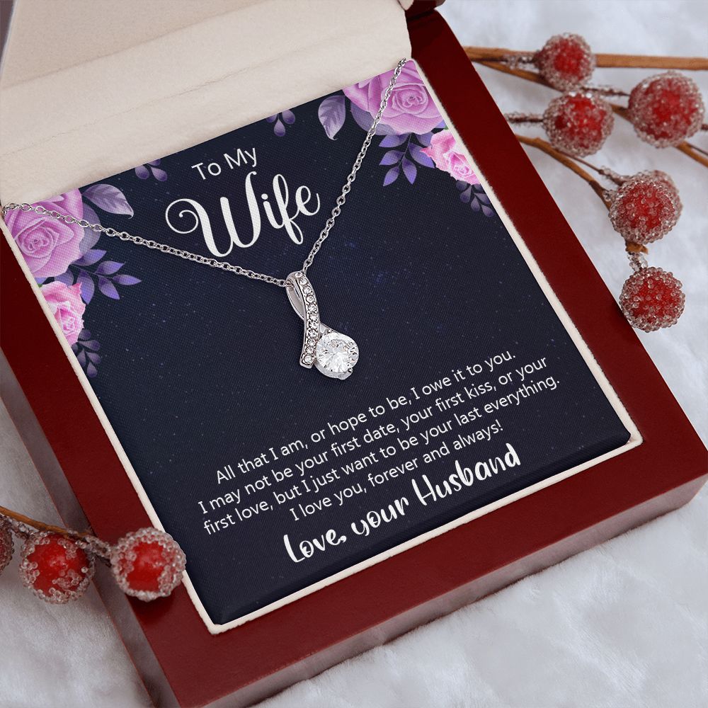 Birthday Gifts For Wife, Necklace Gifts For Wife From Husband, To My Wife Jewelry For Women , To My Wife Necklace  from Husband Wedding Anniversary Present For Wife, Beautiful Wife Jewelry Christmas31 Alluring Beauty Necklace