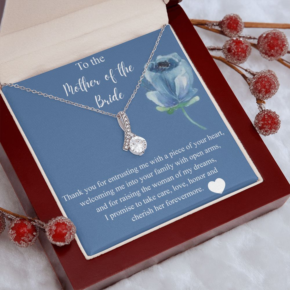 Mother Of The Bride Gift From Groom, Alluring Beauty Necklace, Future Mom Alluring Beauty Necklace
