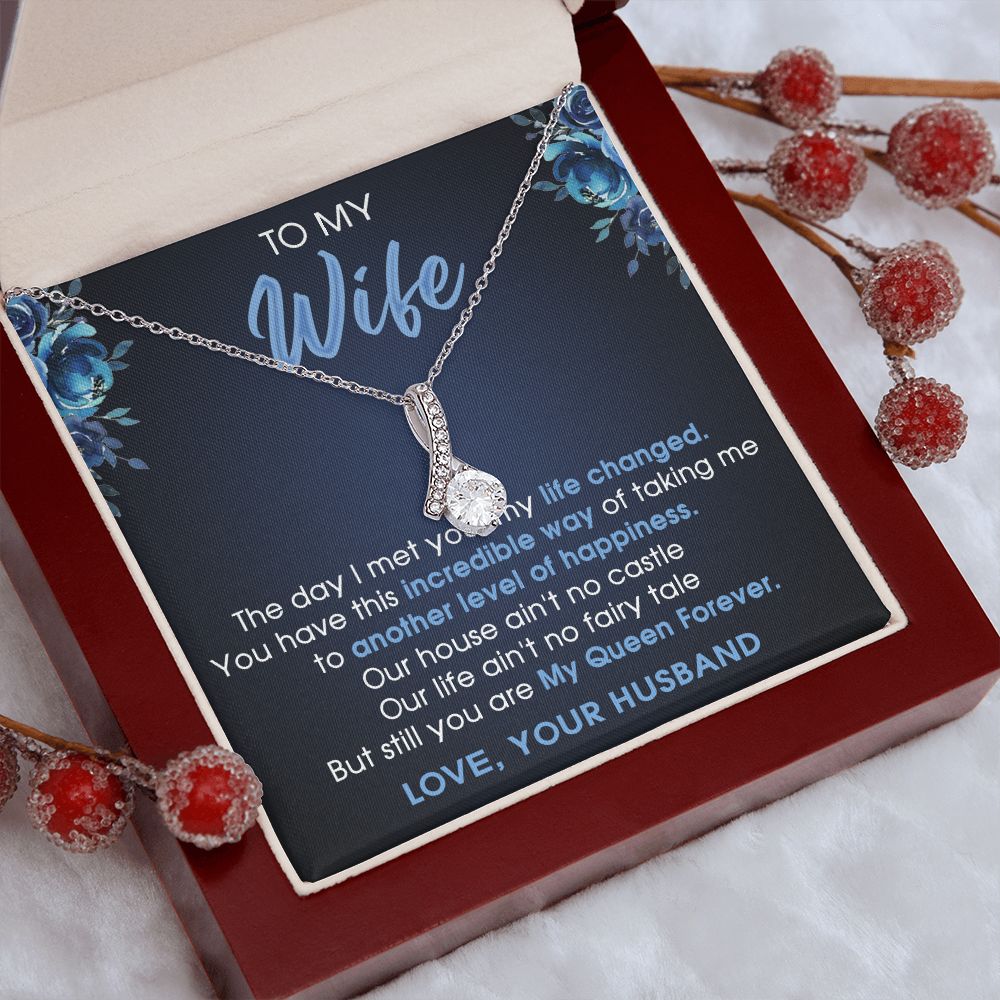 To My Wife Gift Jewelry Gift For Wife Birthday Gift For Wife Necklace For Wife Alluring Beauty Necklace