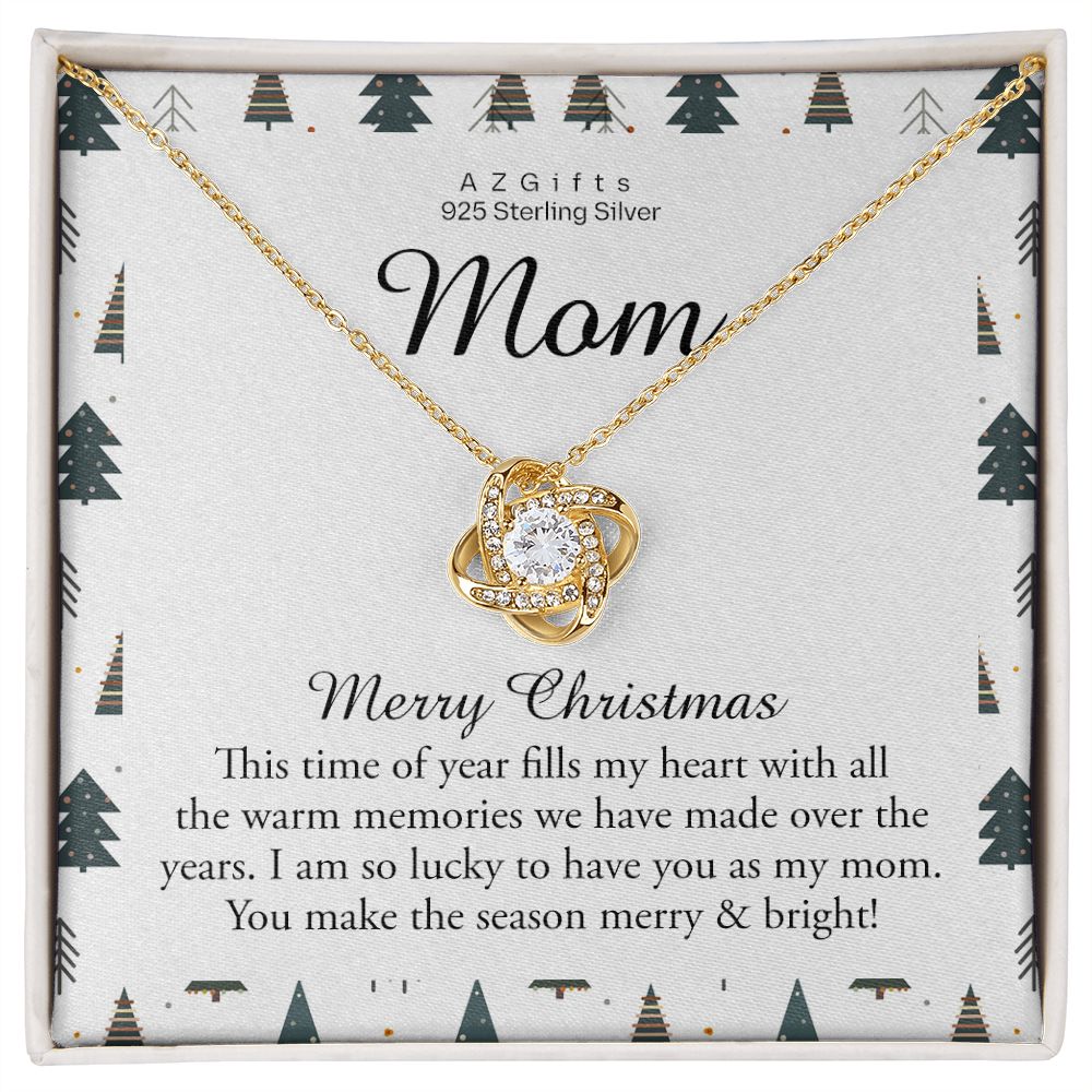 Christmas gifts for mom from daughter, Christmas gift for mom, Gift ideas for mom, Love Knot Necklace Set Gift for mom
