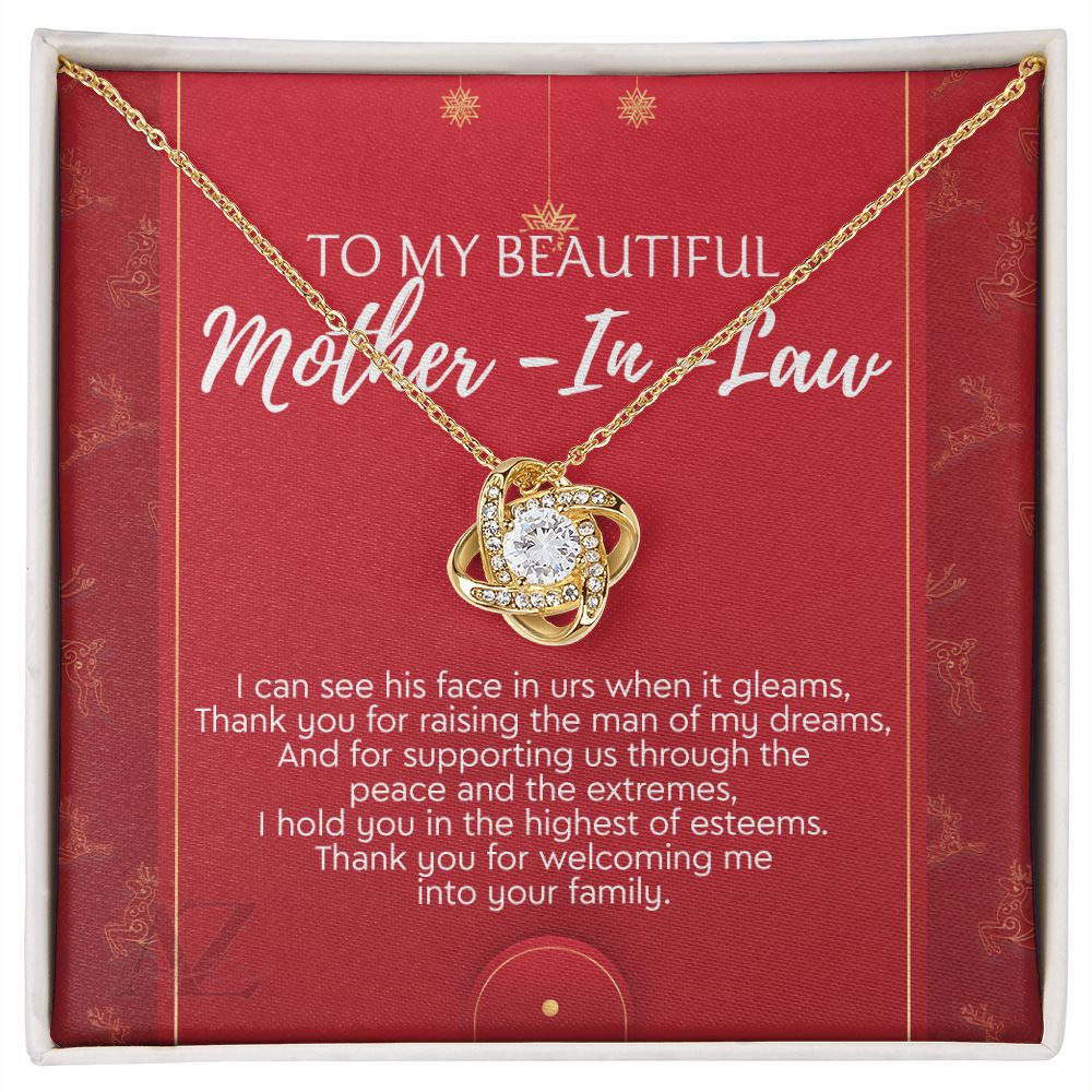 Christmas Gift for Mother in Law Present, Mother in Law Necklace, Jewelry for Boyfriend's Mom, Mother of Boyfriend Xmas Gift, Gift Idea for Mother in Law, Husband's Mom 371