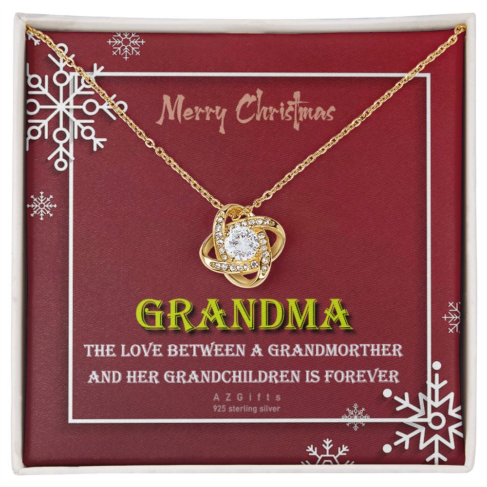 To My Grandma Necklace The Love Knot Necklace Set Gift for Grandma from Granddaughter
