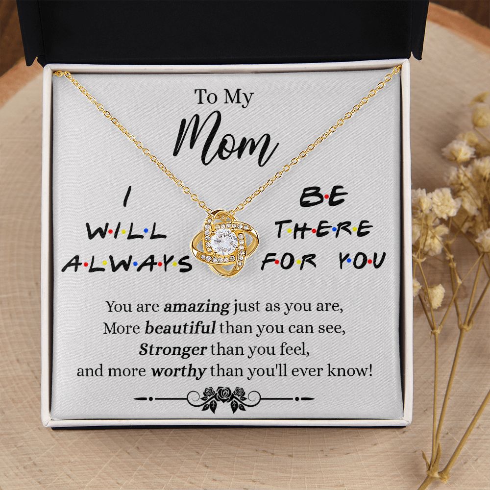 Mom Necklace Mothers Day Gift From Daughter Mother Daughter Jewelry To My Mom Necklace Love Knot Necklace Gift for Mom