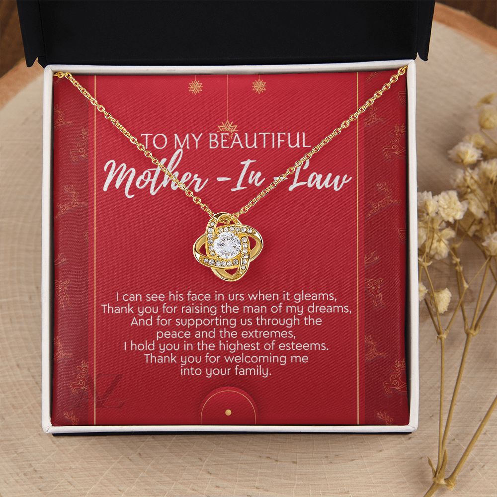 Christmas Gift for Mother in Law Present, Mother in Law Necklace, Jewelry for Boyfriend's Mom, Mother of Boyfriend Xmas Gift, Gift Idea for Mother in Law, Husband's Mom 371