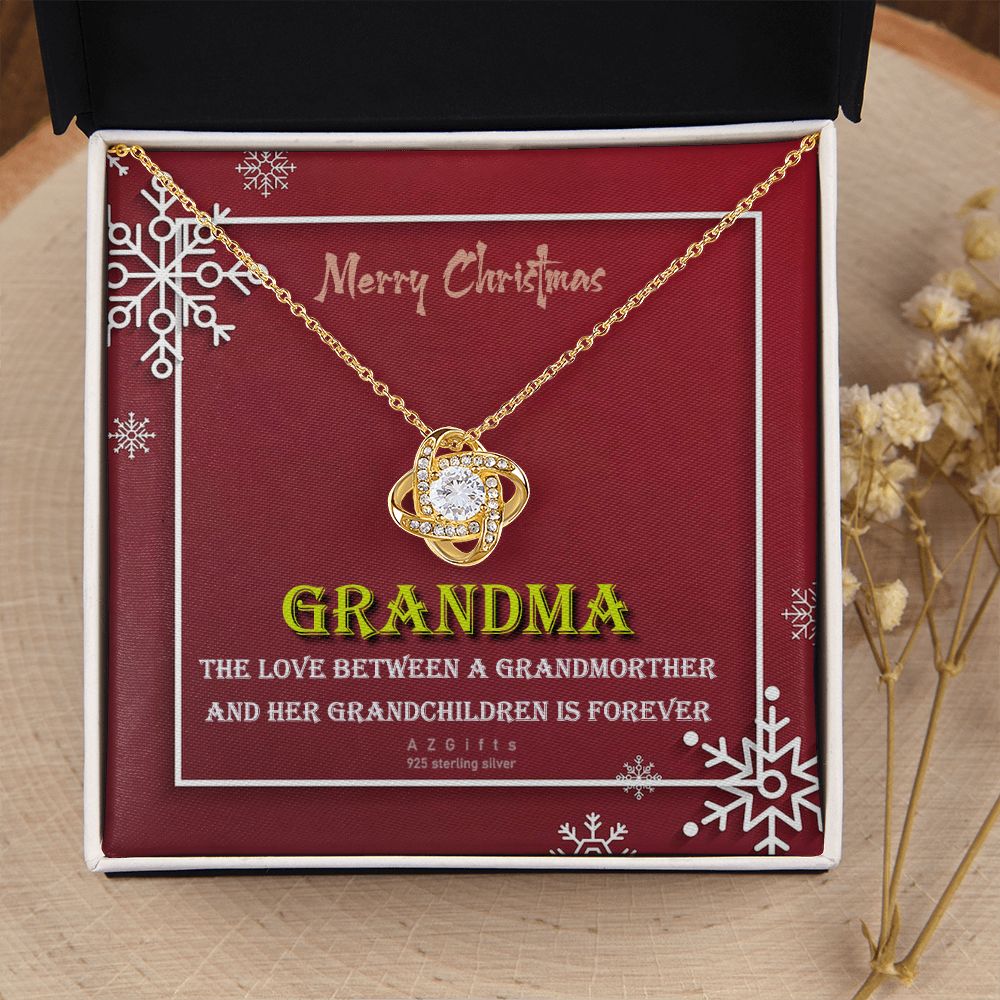 To My Grandma Necklace The Love Knot Necklace Set Gift for Grandma from Granddaughter