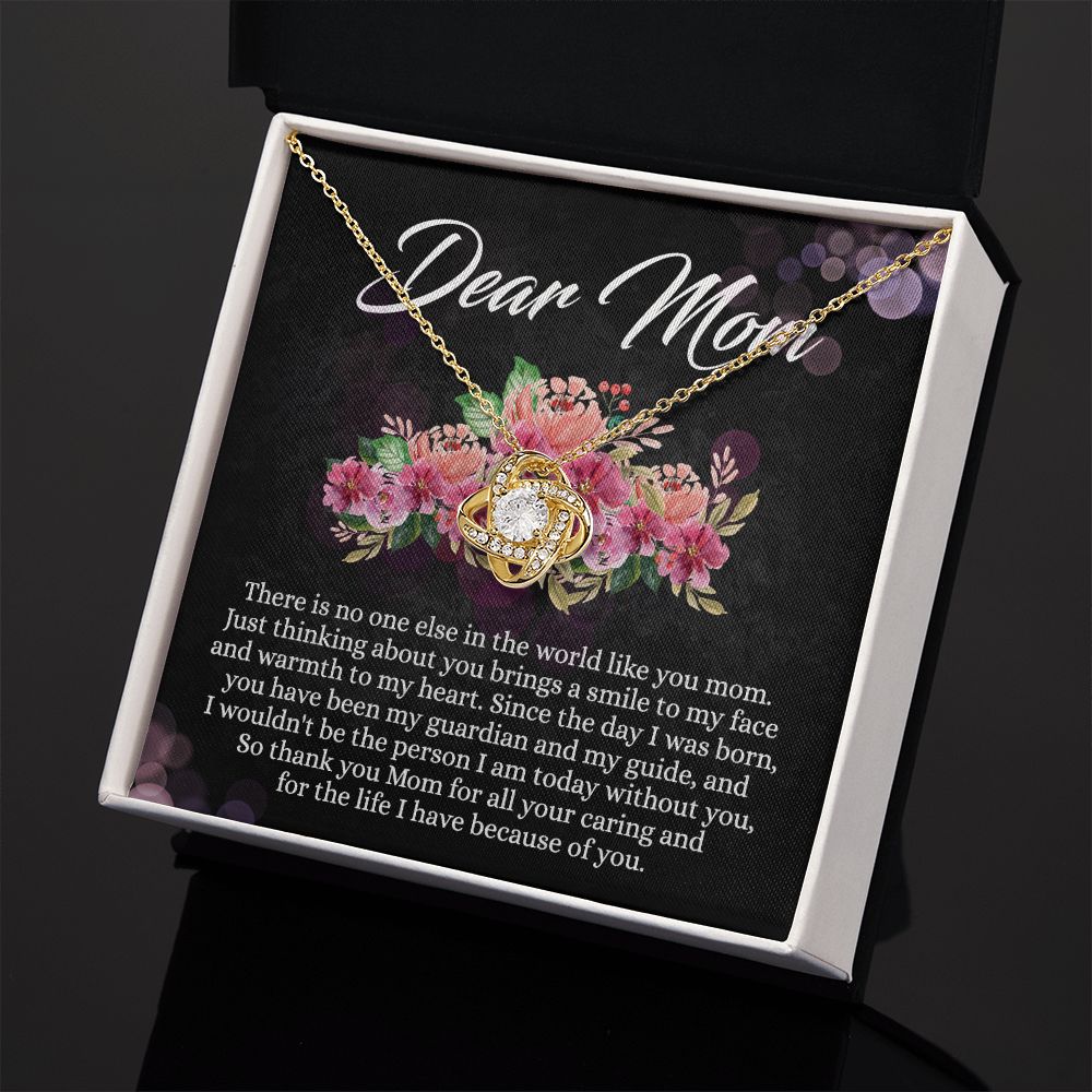 To My Mom Necklace, Mothers Day Gift From Daughter, Mom Gifts Idea, Mothers Day Necklace From Daughter, Mothers Day Gift From Son, Gift For Mom From Son, Mothers Day Jewelry Box Love Knot Necklace for Mom