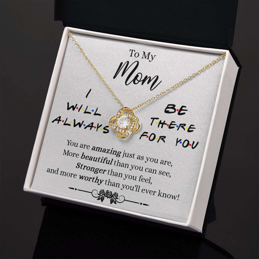Mom Necklace Mothers Day Gift From Daughter Mother Daughter Jewelry To My Mom Necklace Love Knot Necklace Gift for Mom