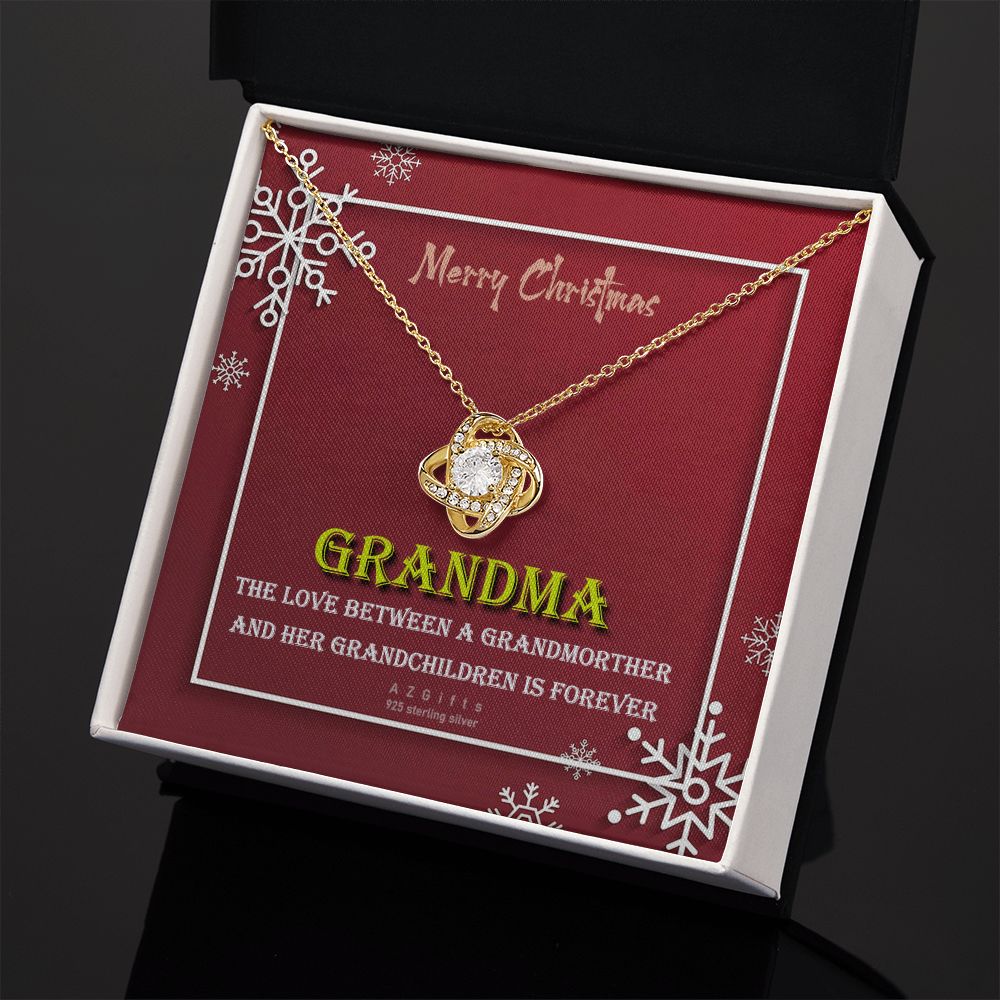 To My Grandma Necklace The Love Knot Necklace Set Gift for Grandma from Granddaughter