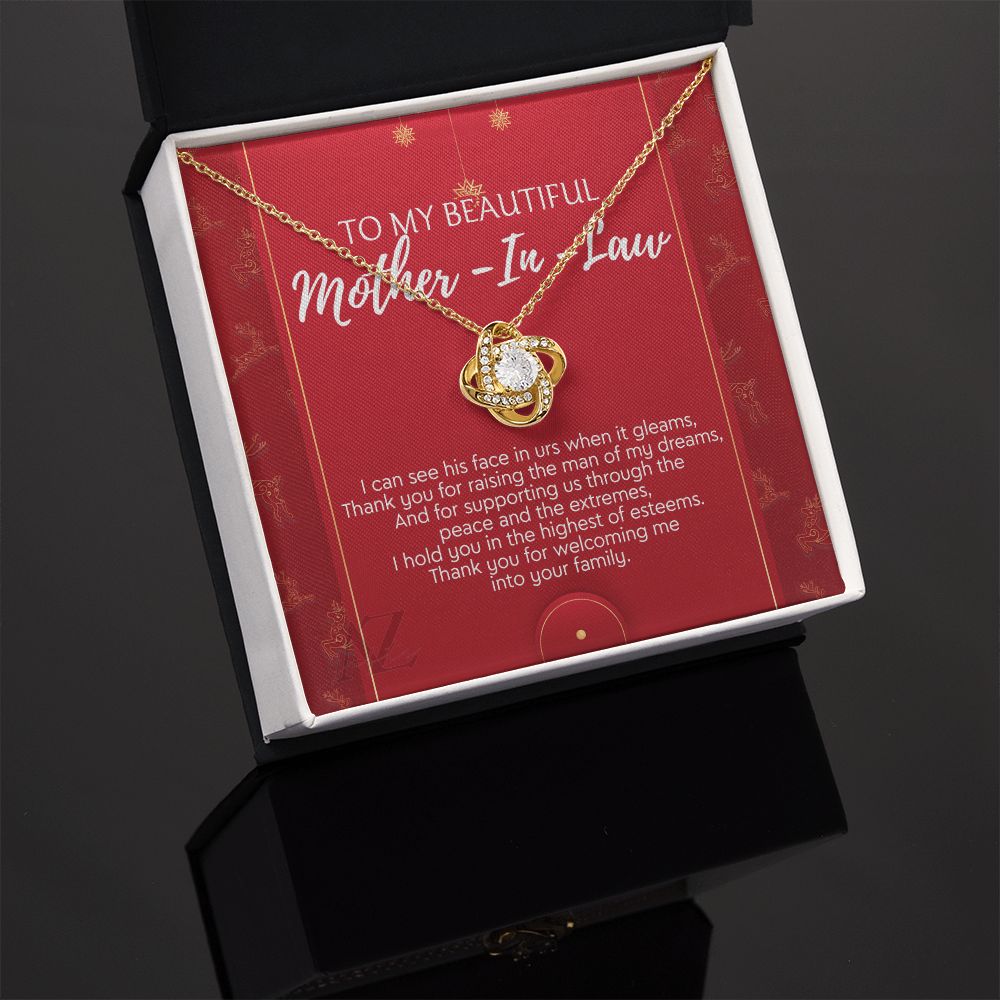 Christmas Gift for Mother in Law Present, Mother in Law Necklace, Jewelry for Boyfriend's Mom, Mother of Boyfriend Xmas Gift, Gift Idea for Mother in Law, Husband's Mom 371