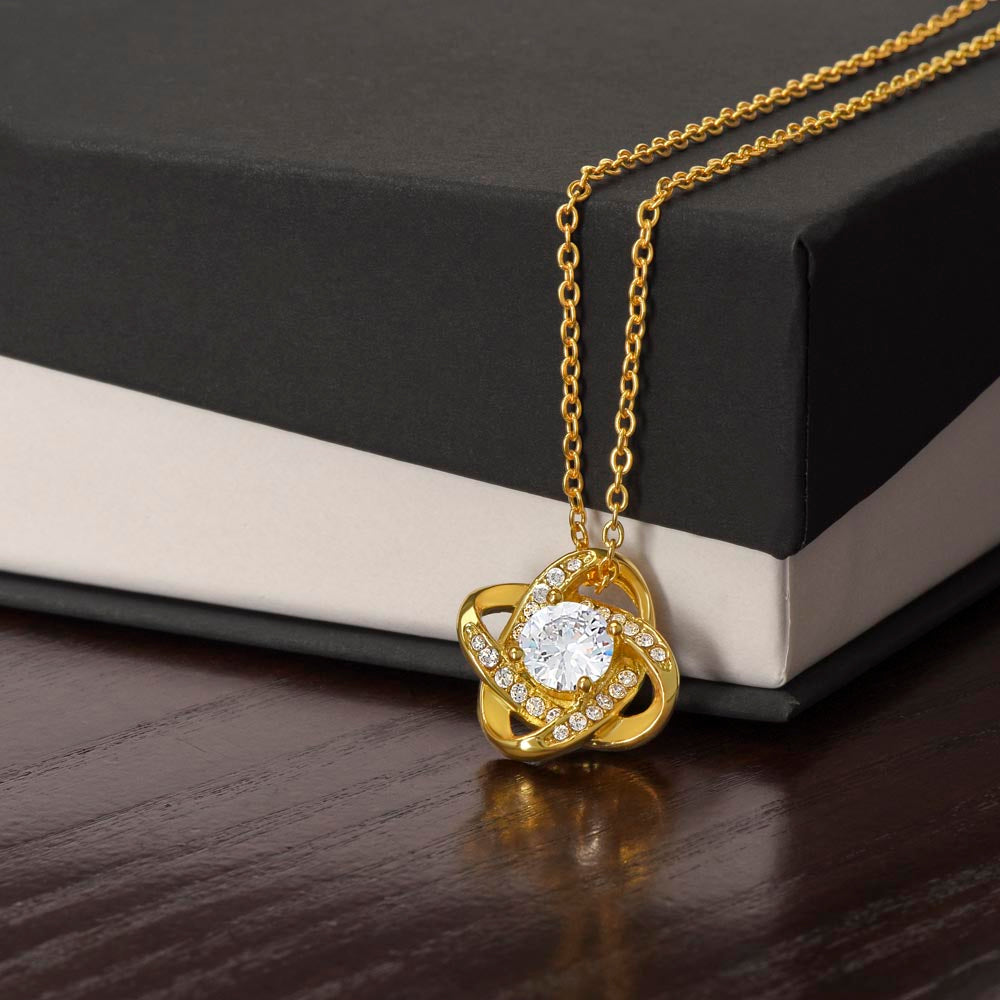 To My Daughter Necklace Love Knot Necklace Gift for Daughter from Mom Mother Daughter Necklace Jewelry Gift for Daughter Christmas Daughter Necklace Gift from Mom Birthday Gift Daughter Necklace for Teen Girl