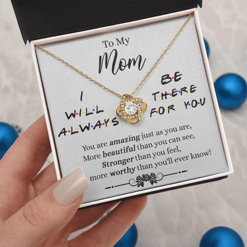 Mom Necklace Mothers Day Gift From Daughter Mother Daughter Jewelry To My Mom Necklace Love Knot Necklace Gift for Mom