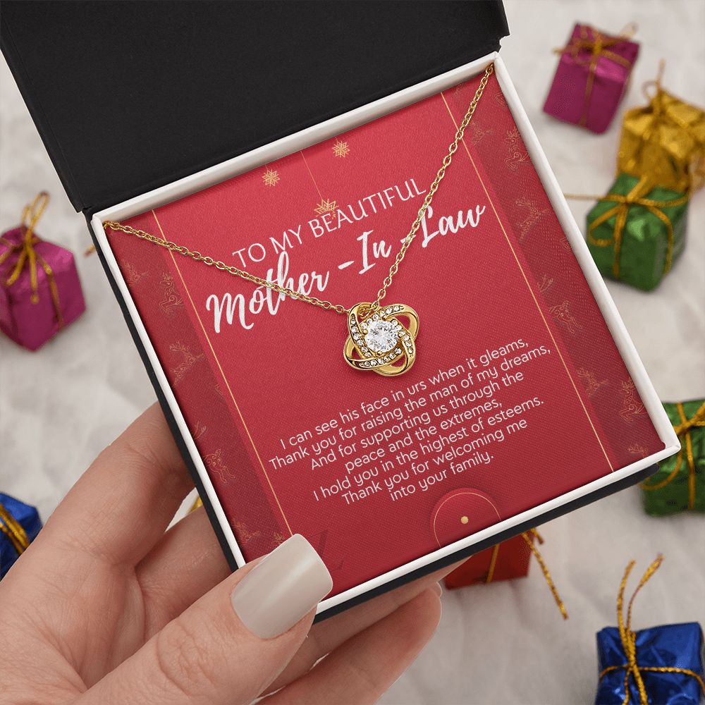 Christmas Gift for Mother in Law Present, Mother in Law Necklace, Jewelry for Boyfriend's Mom, Mother of Boyfriend Xmas Gift, Gift Idea for Mother in Law, Husband's Mom 371