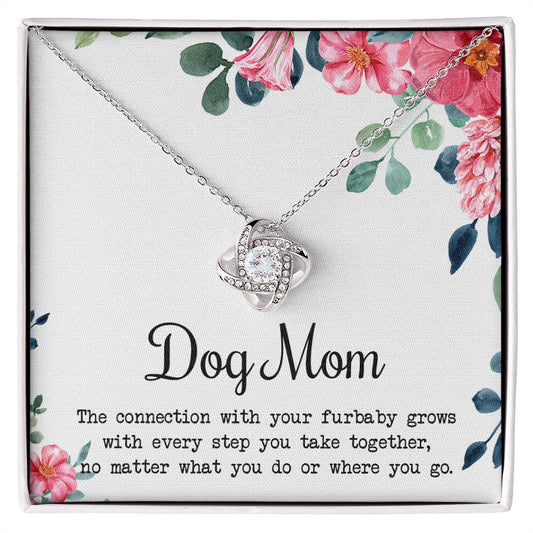 Dog Mom Necklace, To My Dog Mom Love Knot Necklace From Daughter Son To Mom Dog Mom Pendant Gift On Christmas Birthday Necklace Gift For Mother In Law Gift Necklace, Necklace Gift For Mom, Mommy Love Knot Necklace 6323