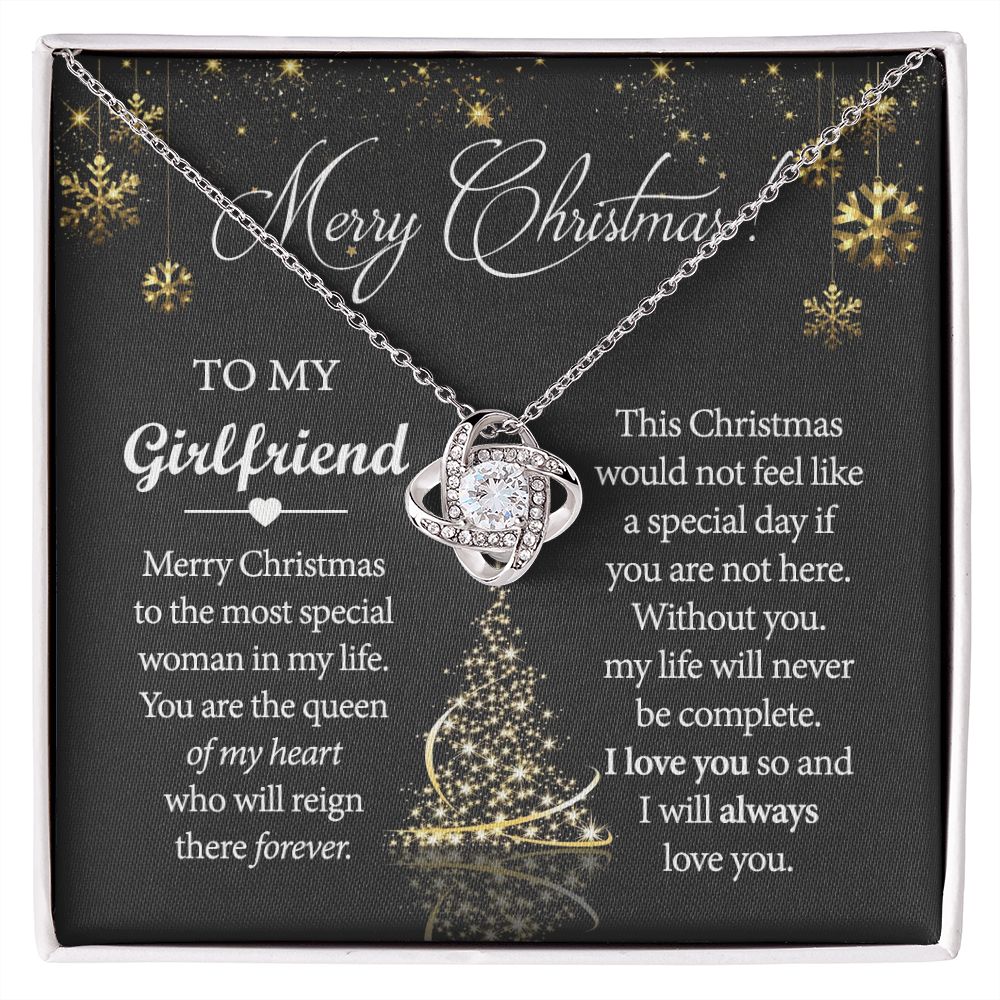 Girlfriend Christmas Gift Future Wife Christmas Necklace Romantic Christmas Gift Love Knot Necklace Set Gift for Girlfriend