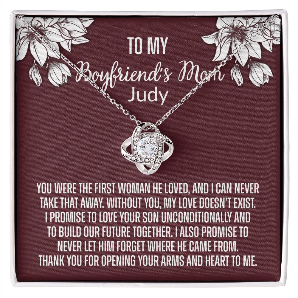 To My Boyfriend's Mom Necklace From Him, Daughter Gift For Mom, Gift Necklace for My Boyfriend's Mom Personalized Gifts Necklace Mother's Day Necklace Gift For Boyfriend's Mom Gift Necklace Pendant