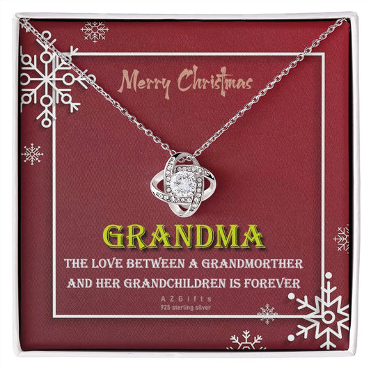 To My Grandma Necklace The Love Knot Necklace Set Gift for Grandma from Granddaughter