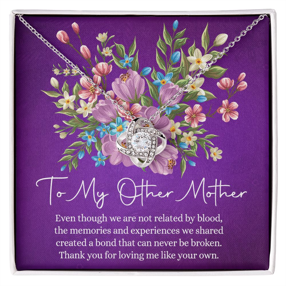 Mother Necklace, To My Other Mother Love Knot Necklace Gift From Daughter, Mother And Daughter Gift Necklace Personalized Gift Necklace For Mom, Thank You Pendant, Love Knot Necklace Gift For Women Love Knot Necklace 6323