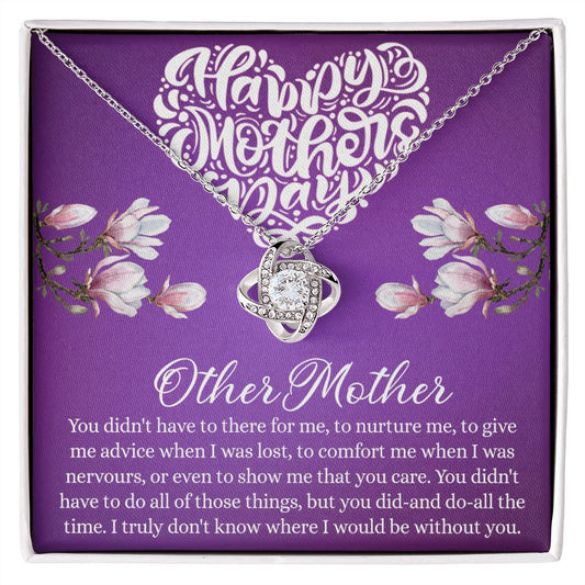 Happy Mother Day Necklace, Other Mother Love Knot Necklace Gift From Daughter, Mother And Daughter Gift Necklace Personalized Gift Necklace For Mother Pendant, Love Knot Necklace Gift For Women Love Knot Necklace 6323