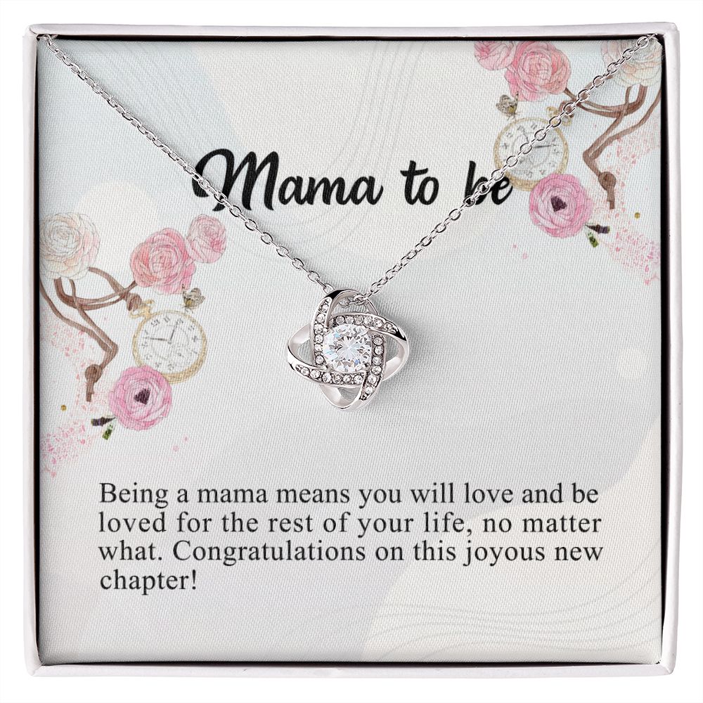 To My Mom Necklace Gift From Son, Happy Mother's Day Love Knot Pendant For Mom On Birthday, Anniversary Necklace Gift Love With Your Son For Mom, Mother Gift Necklace To Son, Mamato Be Gift Necklace Love Knot Necklace 6323