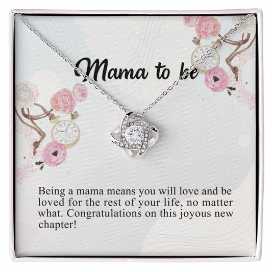 To My Mom Necklace Gift From Son, Happy Mother's Day Love Knot Pendant For Mom On Birthday, Anniversary Necklace Gift Love With Your Son For Mom, Mother Gift Necklace To Son, Mamato Be Gift Necklace Love Knot Necklace 6323