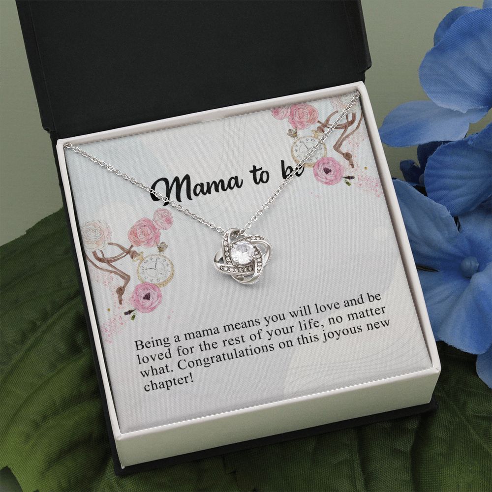 To My Mom Necklace Gift From Son, Happy Mother's Day Love Knot Pendant For Mom On Birthday, Anniversary Necklace Gift Love With Your Son For Mom, Mother Gift Necklace To Son, Mamato Be Gift Necklace Love Knot Necklace 6323