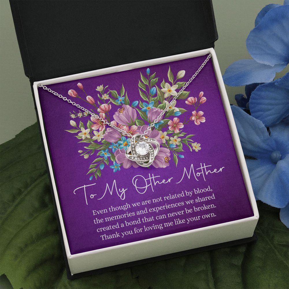Mother Necklace, To My Other Mother Love Knot Necklace Gift From Daughter, Mother And Daughter Gift Necklace Personalized Gift Necklace For Mom, Thank You Pendant, Love Knot Necklace Gift For Women Love Knot Necklace 6323