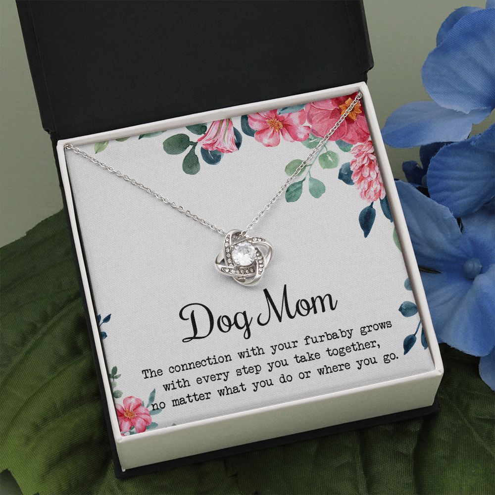 Dog Mom Necklace, To My Dog Mom Love Knot Necklace From Daughter Son To Mom Dog Mom Pendant Gift On Christmas Birthday Necklace Gift For Mother In Law Gift Necklace, Necklace Gift For Mom, Mommy Love Knot Necklace 6323