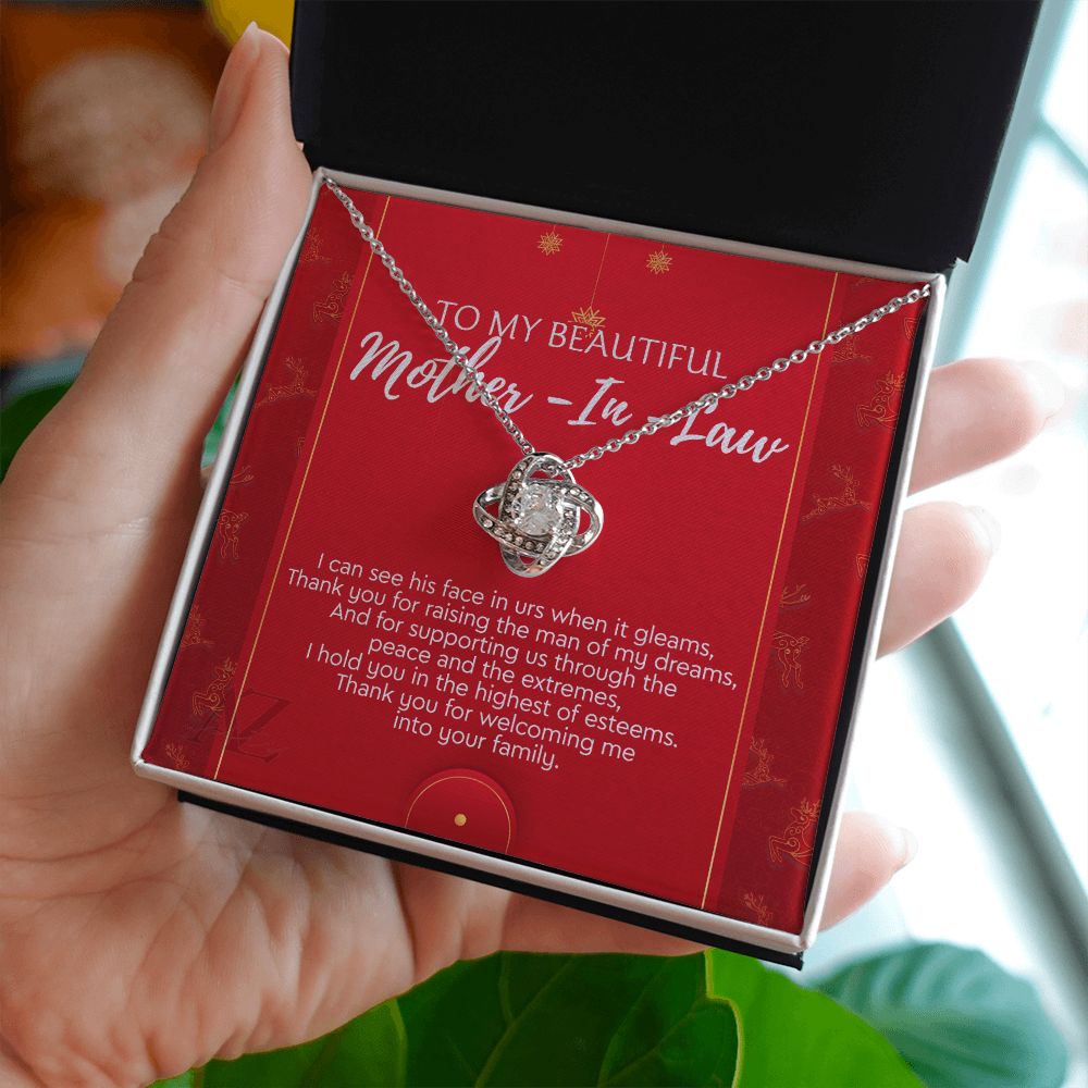 Christmas Gift for Mother in Law Present, Mother in Law Necklace, Jewelry for Boyfriend's Mom, Mother of Boyfriend Xmas Gift, Gift Idea for Mother in Law, Husband's Mom 371