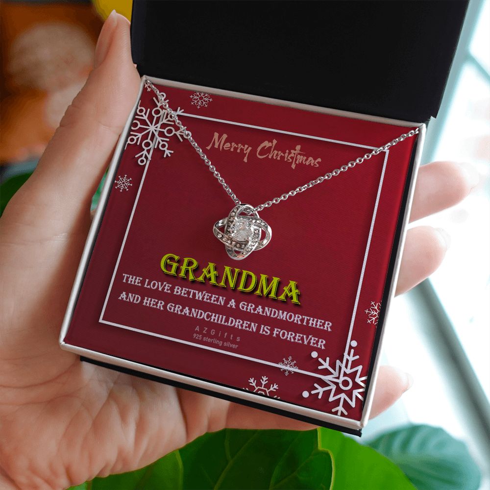 To My Grandma Necklace The Love Knot Necklace Set Gift for Grandma from Granddaughter