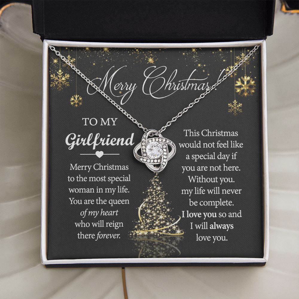 Girlfriend Christmas Gift Future Wife Christmas Necklace Romantic Christmas Gift Love Knot Necklace Set Gift for Girlfriend