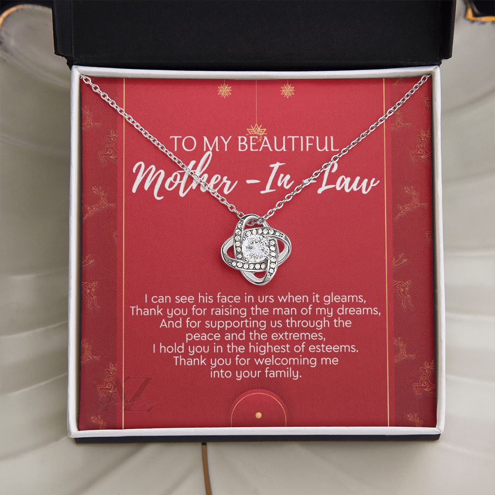 Christmas Gift for Mother in Law Present, Mother in Law Necklace, Jewelry for Boyfriend's Mom, Mother of Boyfriend Xmas Gift, Gift Idea for Mother in Law, Husband's Mom 371