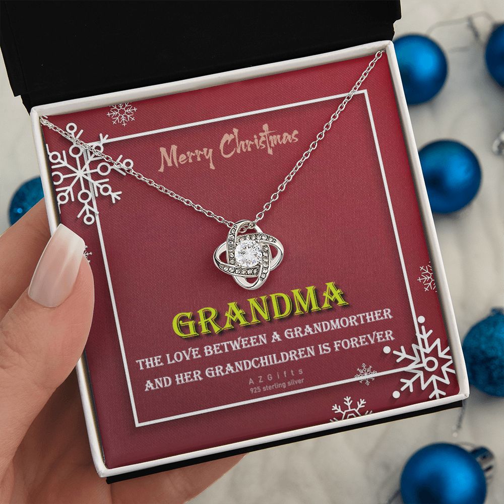 To My Grandma Necklace The Love Knot Necklace Set Gift for Grandma from Granddaughter