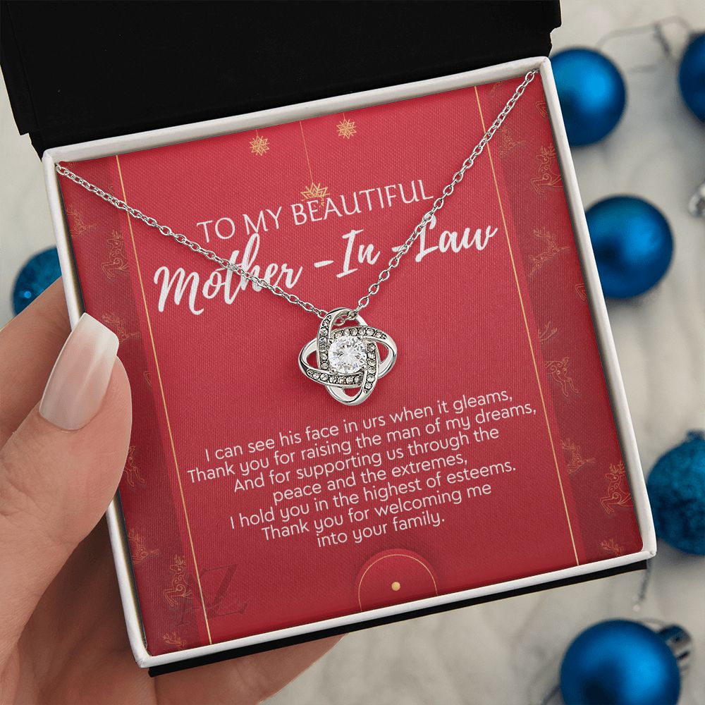 Christmas Gift for Mother in Law Present, Mother in Law Necklace, Jewelry for Boyfriend's Mom, Mother of Boyfriend Xmas Gift, Gift Idea for Mother in Law, Husband's Mom 371