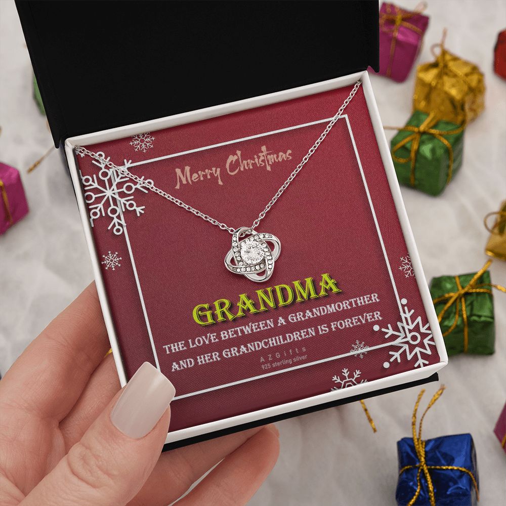 To My Grandma Necklace The Love Knot Necklace Set Gift for Grandma from Granddaughter