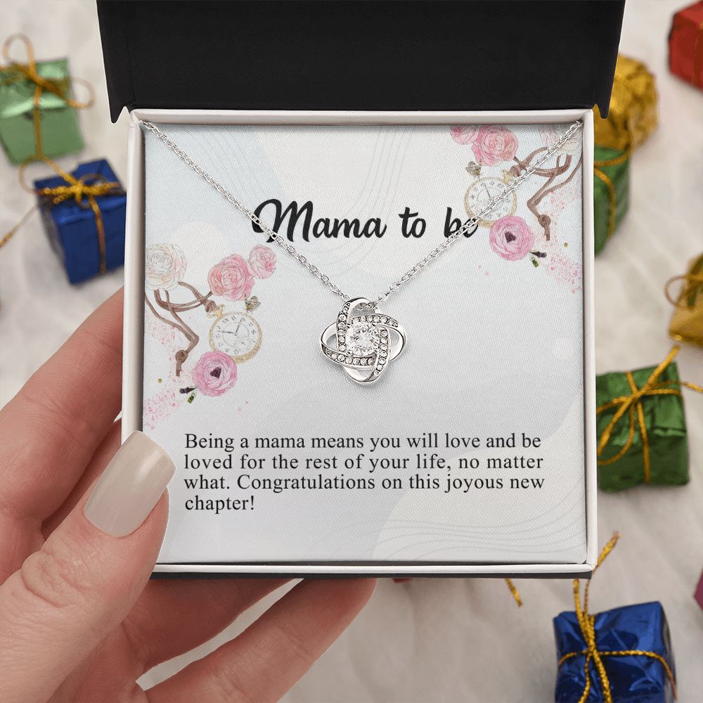 To My Mom Necklace Gift From Son, Happy Mother's Day Love Knot Pendant For Mom On Birthday, Anniversary Necklace Gift Love With Your Son For Mom, Mother Gift Necklace To Son, Mamato Be Gift Necklace Love Knot Necklace 6323