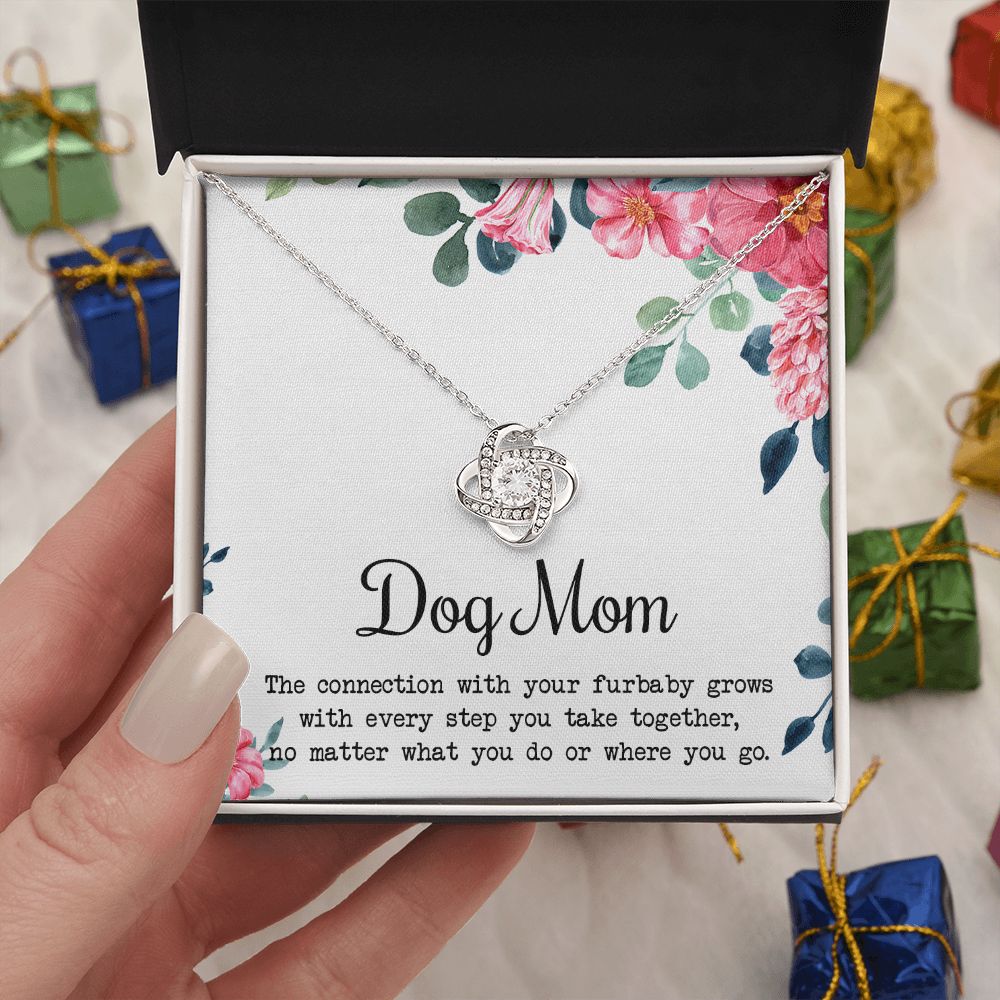 Dog Mom Necklace, To My Dog Mom Love Knot Necklace From Daughter Son To Mom Dog Mom Pendant Gift On Christmas Birthday Necklace Gift For Mother In Law Gift Necklace, Necklace Gift For Mom, Mommy Love Knot Necklace 6323