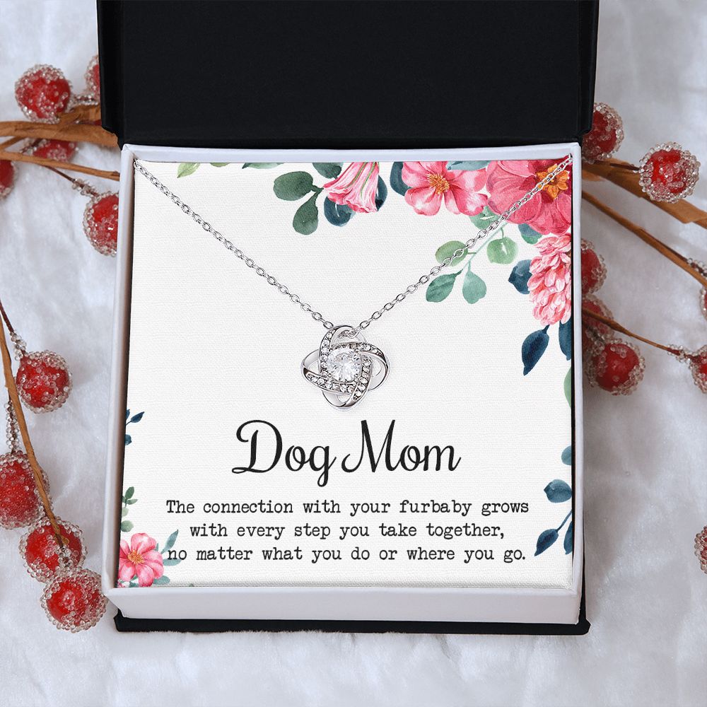 Dog Mom Necklace, To My Dog Mom Love Knot Necklace From Daughter Son To Mom Dog Mom Pendant Gift On Christmas Birthday Necklace Gift For Mother In Law Gift Necklace, Necklace Gift For Mom, Mommy Love Knot Necklace 6323