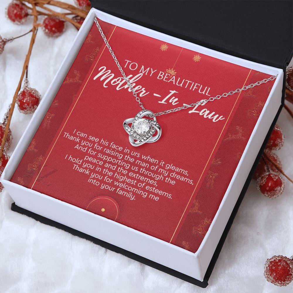 Christmas Gift for Mother in Law Present, Mother in Law Necklace, Jewelry for Boyfriend's Mom, Mother of Boyfriend Xmas Gift, Gift Idea for Mother in Law, Husband's Mom 371