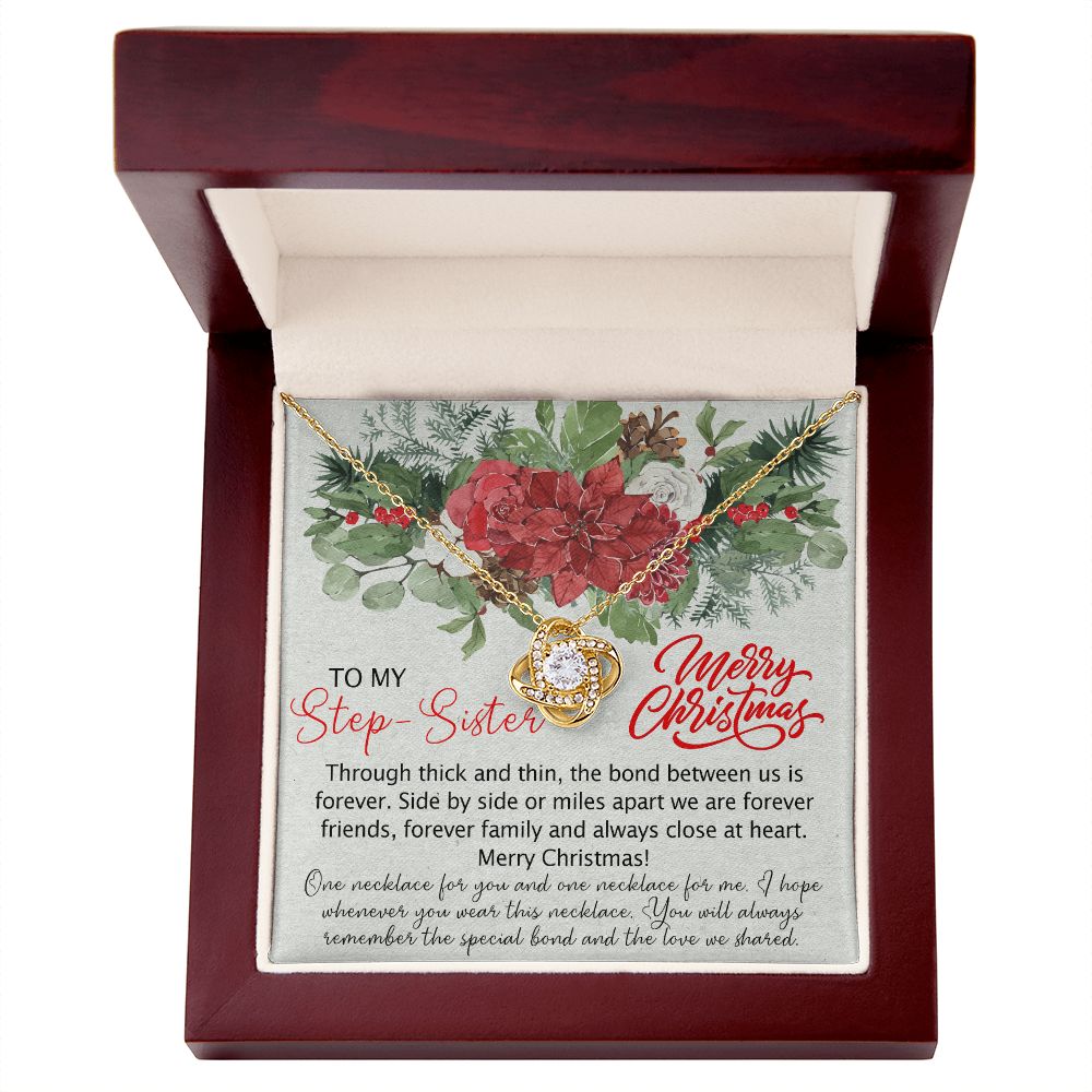 To My Step-Sisters Necklace Pendant for Bonus Sister Christmas Necklace Pendant for Sister In Law Personalized Necklace Gift for Step Sister Christmas Present for Sisters 301