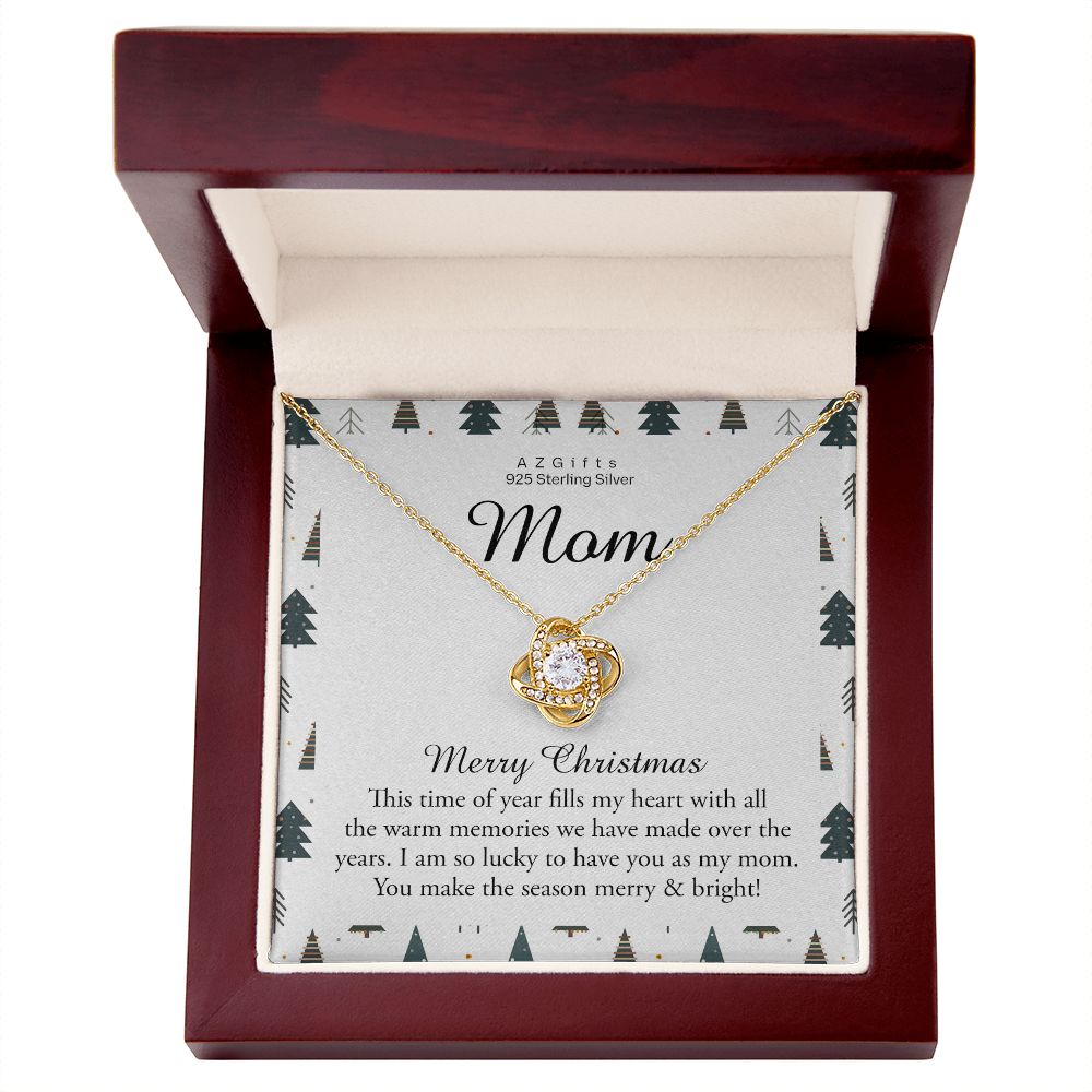 Christmas gifts for mom from daughter, Christmas gift for mom, Gift ideas for mom, Love Knot Necklace Set Gift for mom