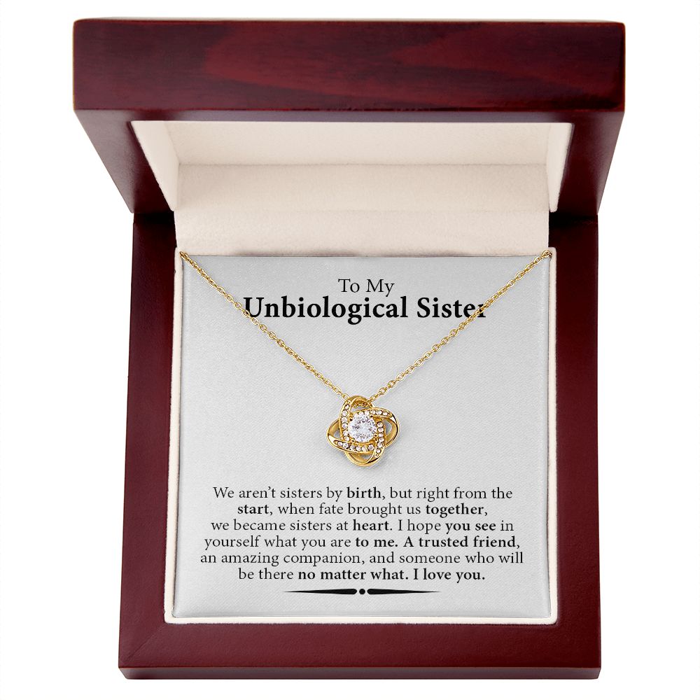 To My Unbiological Sister Necklace Birthday Gift, Christmas Present For Sister 175347896690