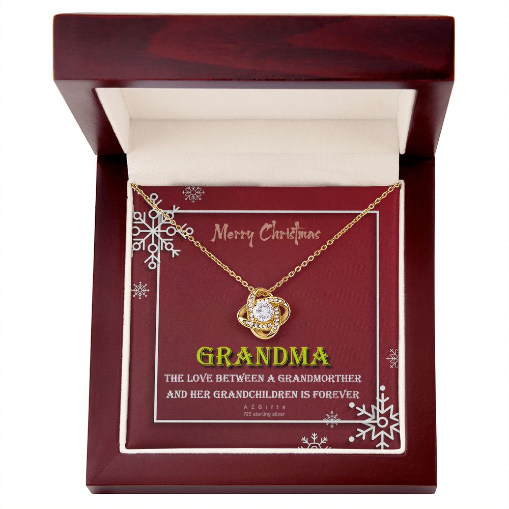 To My Grandma Necklace The Love Knot Necklace Set Gift for Grandma from Granddaughter