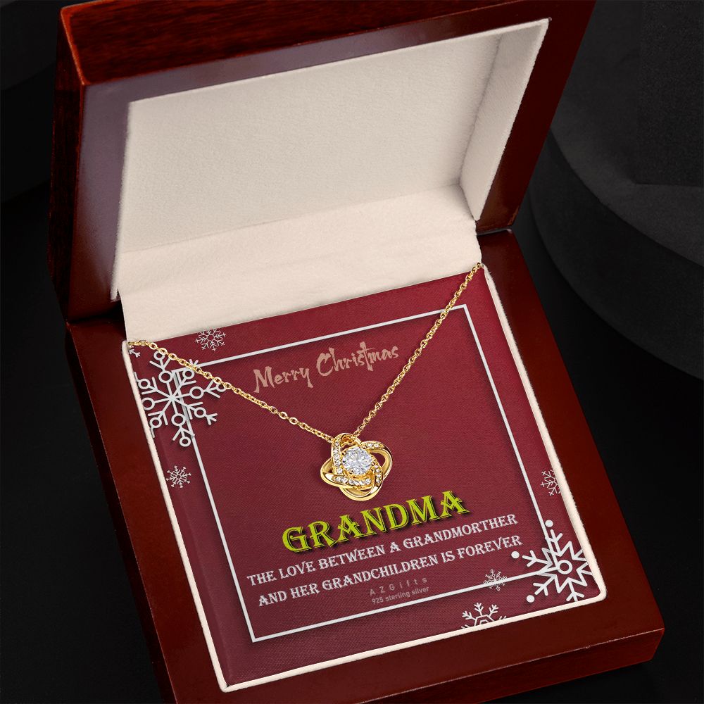 To My Grandma Necklace The Love Knot Necklace Set Gift for Grandma from Granddaughter